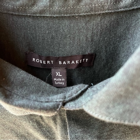 Robert Barakett Novak Long Sleeve Button Down in Night Teal NWT Size XL - Picture 3 of 7